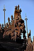 Myanmar - Mandalay, Shwe In Bin Kyaung a wonderful example of the Burmese unique teak architecture and wood-carving art.